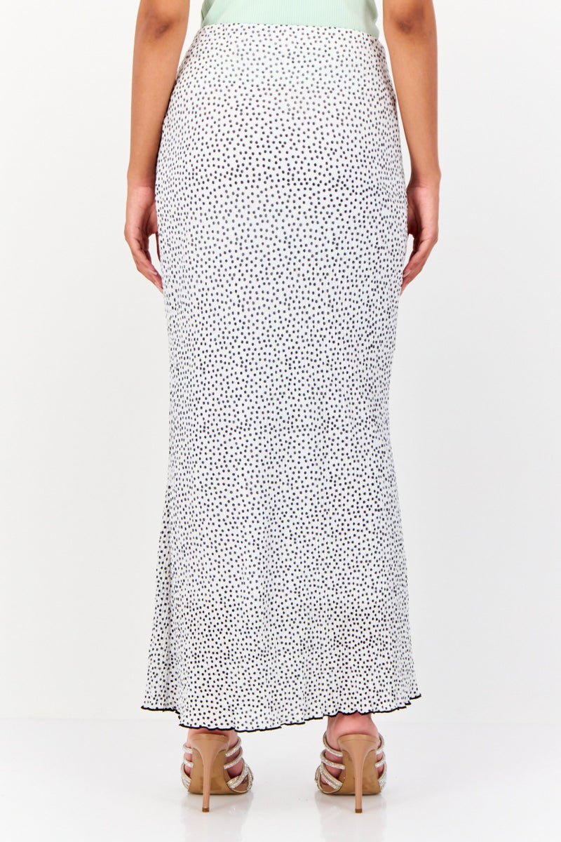 Reserved تنورة ميدي بنقاط بولكا للنساء، متعددة الألوان - Image 2